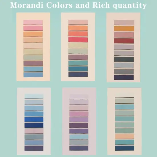 200pcs Sticky Notes Tabs Page Markers, Morandi Sticky Note Tabs Colored Writable and Repositionable Book Flags Tabs Strip Index Tabs,Page Tabs {2}