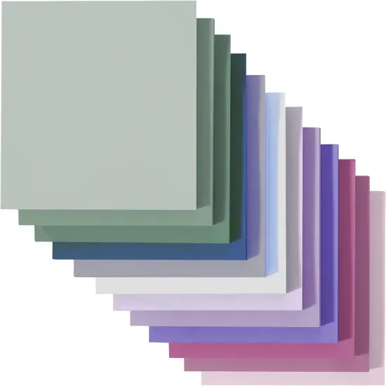Colorful Sticky Notes, 12 Pads, Mute Colors Sticky Notes Bulk, Sticky Note, Self-Stick Note Pads {4}