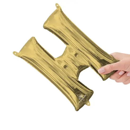 Anagram&reg; 16 Inch Letter H White Gold Air Fill Only {2}