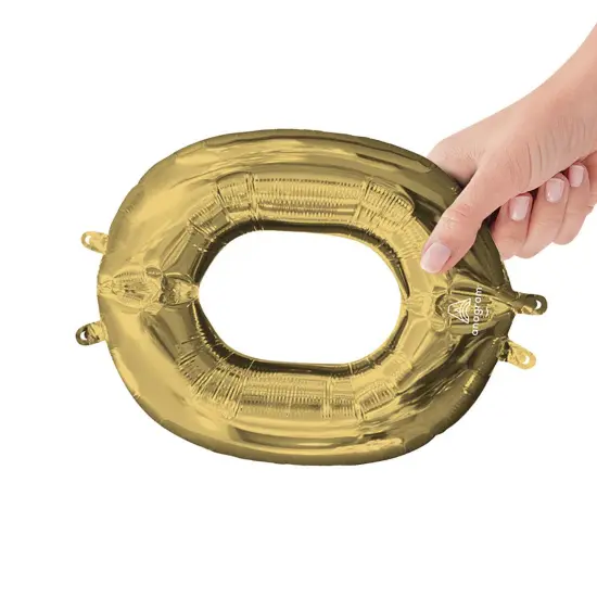 Anagram&reg; 16 Inch Letter O White Gold Air Fill Only {2}