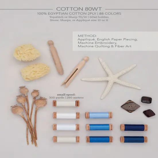 Medium Mint (2835) | 80wt Small Spool (274M / 300Y) | Aurifil Thread {2}