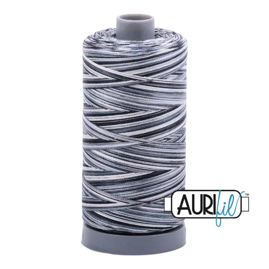 Graphite - Variegated (4665) | 28wt Large Spool (750M / 820Y) | Aurifil Thread {1}