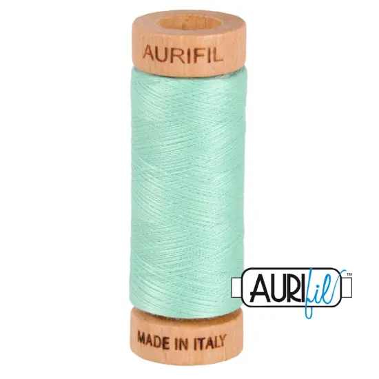 Medium Mint (2835) | 80wt Small Spool (274M / 300Y) | Aurifil Thread {1}