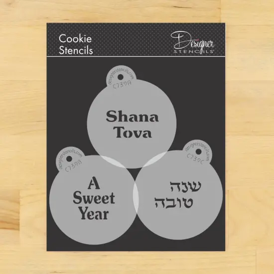 Shana Tova Cookie Stencil | C739 by Designer Stencils | Cookie Decorating Tools | {1}