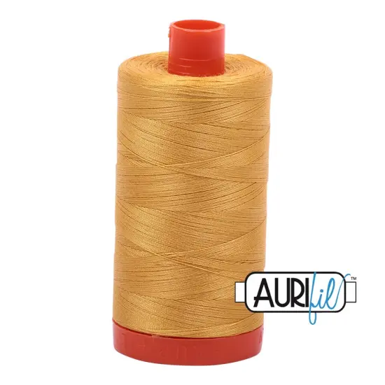 Tarnished Gold (2132) | 50wt Large Spool (1300M / 1422Y) | Aurifil Thread {1}