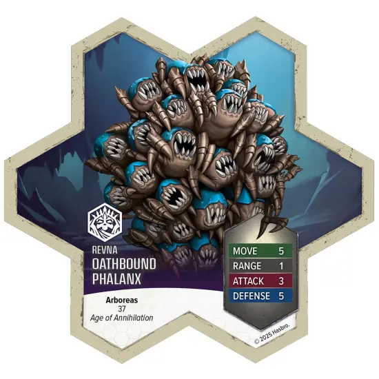 Renegade Games: Heroscape: Rising Tide &ndash; Oathbound Phalanx & Oathbound Legionnaires Army Expansion - 5 Assembled Unpainted Miniatures & 2 Army Cards {5}