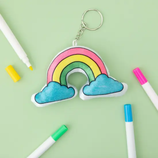 Colorbok Make It Colorful! Color Your Own Bag Charm-Rainbow {4}