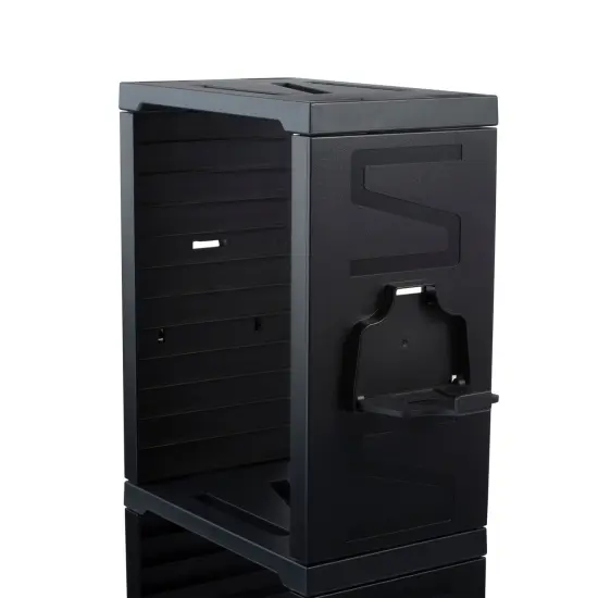 Insten Game Storage Tower for PS5/ PS4/ xBox Series X/S, Universal Video Game DVD, Holds 24 Disks and 4 Controllers Holders Black {6}