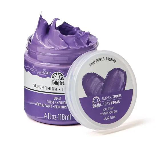 FolkArt Super Thick Acrylic Paint Purple 4 oz {5}