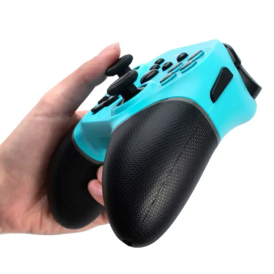 Wireless Controller for Nintendo Switch, OLED Model, Switch Lite, with Programmable Buttons, Gyro Axis, Vibration, Turbo, Blue {4}