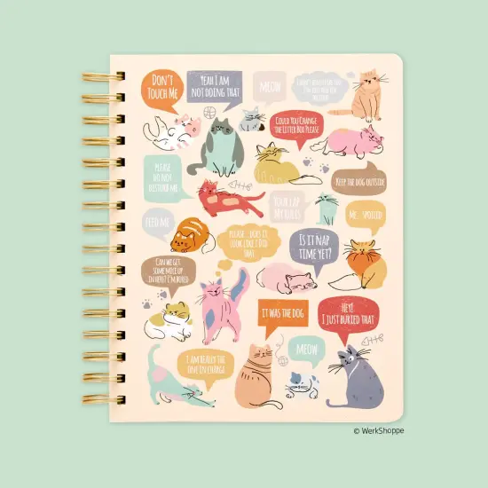 If Cats Could Talk Spiral Notebook, Hardcover Journal {1}