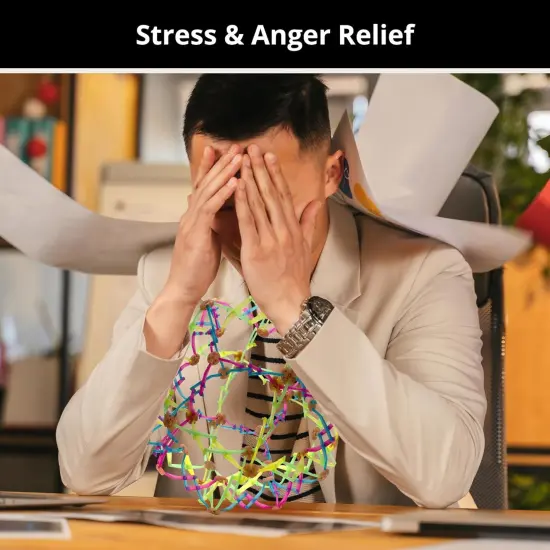 4E's Novelty Oversized Expandable Ball - Stress Balls for Adults & Kids, Calm Down Corner Supplies & ADHD {6}