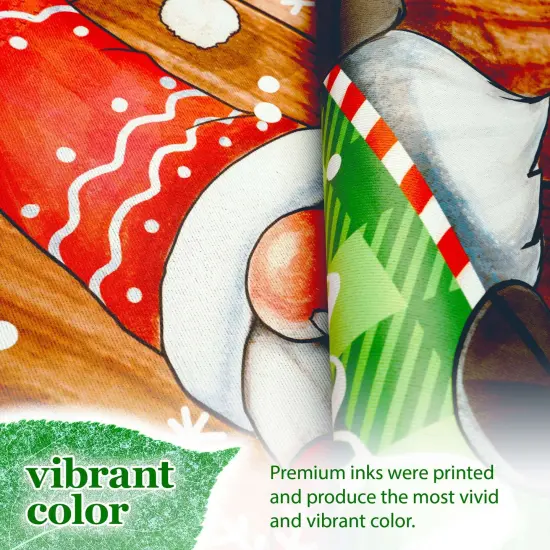 G128 Christmas Welcome Gnome Garden Flag 12x18 In Double Sided Christmas Yard Garden Lawn Decoration {6}