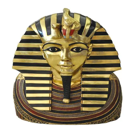 Egyptian Bust King Tut Life Size Statue {4}