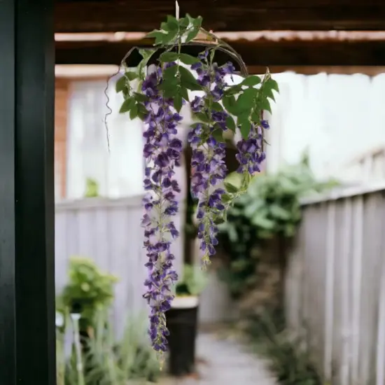Hanging Wisteria Branch Spray - 70"-3 PACK {2}