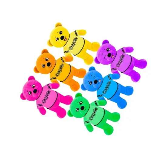Plush Crayola Bear Assorted Colors Soft Plush {4}