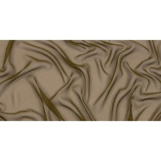 1 Yard Sheer Silk Chiffon Fabric Lightweight Flowing Fir Green 54 inch Width {4}