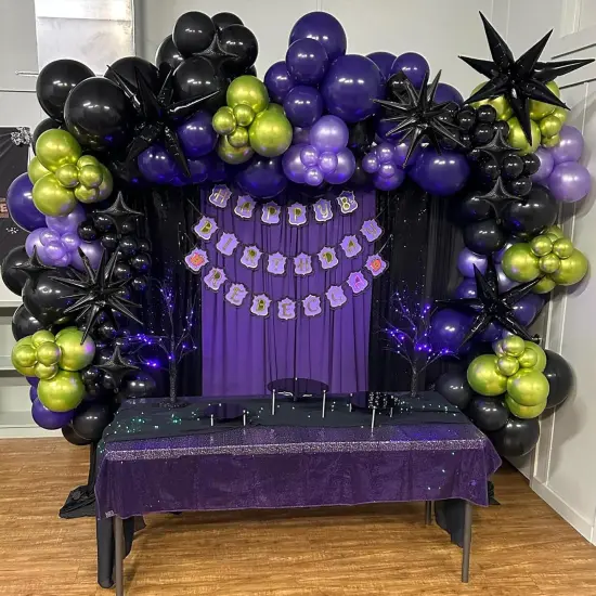 6Pcs 22Inch Explosion Star Balloons(black) {4}