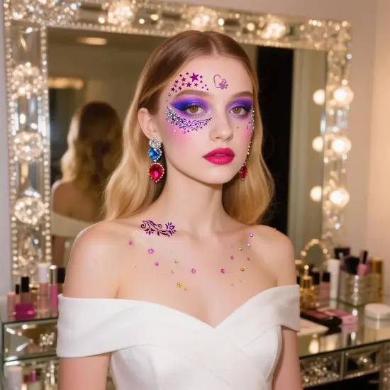 25 Sets Reusable Flowers Plants Sports Shapes Face Painting Templates(Polyethylene Terephthalate) {6}