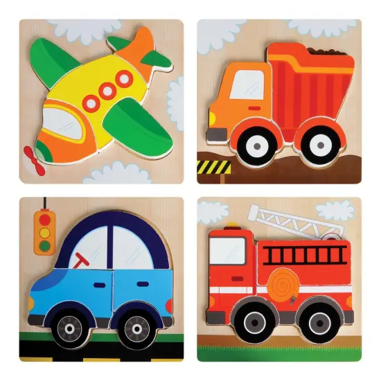 Master Pieces Puzzles Chunky Wooden Puzzles &ndash; Set of 12 (6" x 6") {1}