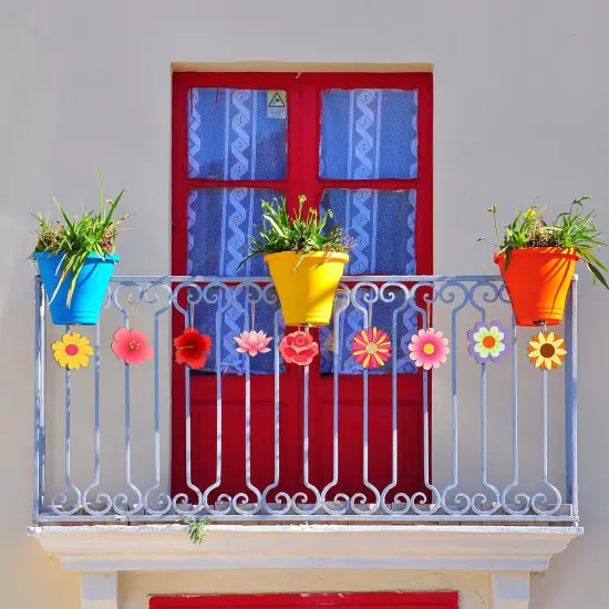 100 Pcs 3.15 inch Flower Wood Cutout {5}