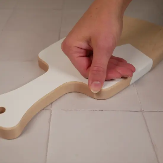 Marbled Resin Wood Board {4}