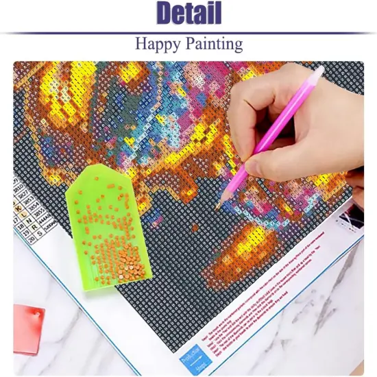 Fairy Diamond Art Kits for Adults,Elf Diamond Painting Kits for Adult Beginners,DIY Round Full Drill Diamond Art Painting,5D Diamond Art for Wall Decor Gift {5}