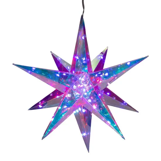 Kurt Adler 13.25-Inch 40-Light RGB Smart LED Holographic Starburst {1}