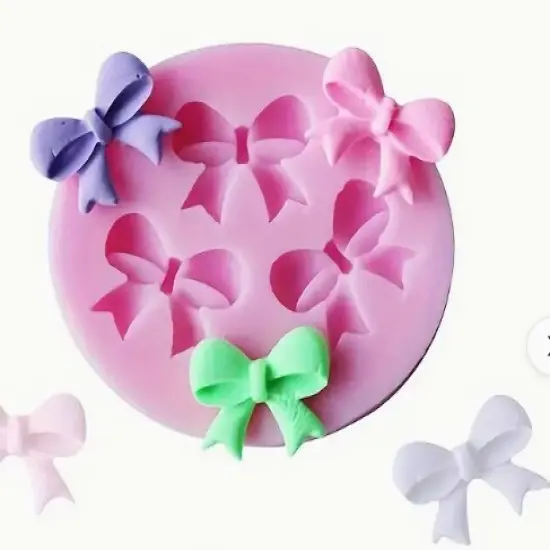 Mini Bows Trio Silicone Mold {3}