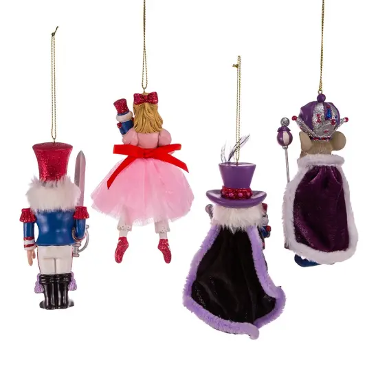 Kurt Adler 5.25-Inch Nutcracker Suite Ornament Set, 4 Piece Set {4}