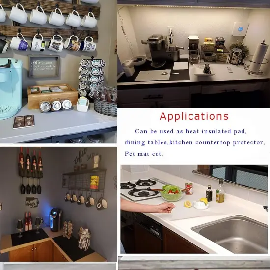 Flexible Silicone Placemat Non Slip Waterproof Heat Resistant Dinner Table Grey 1 pcs {5}