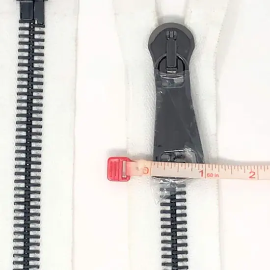 14MM Tape Gun Metal Teeth Glossy European Zipper Separating Open Bottom 36" {5}