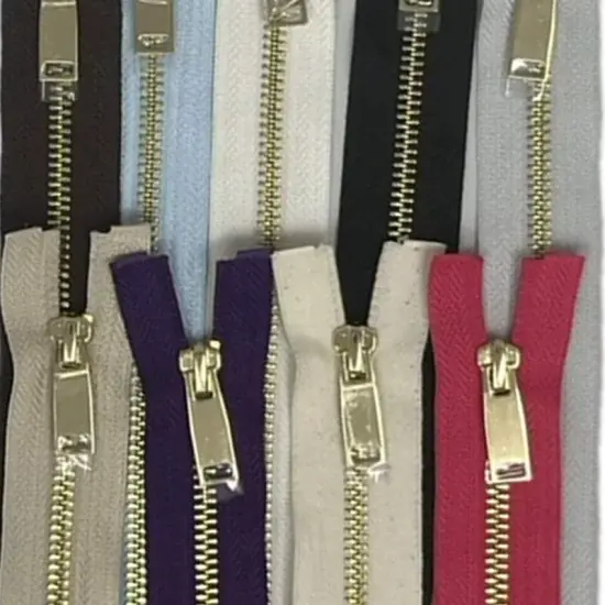 Zipper &ndash; 5MM Metal Shiny Gold 28" Special Pull {3}