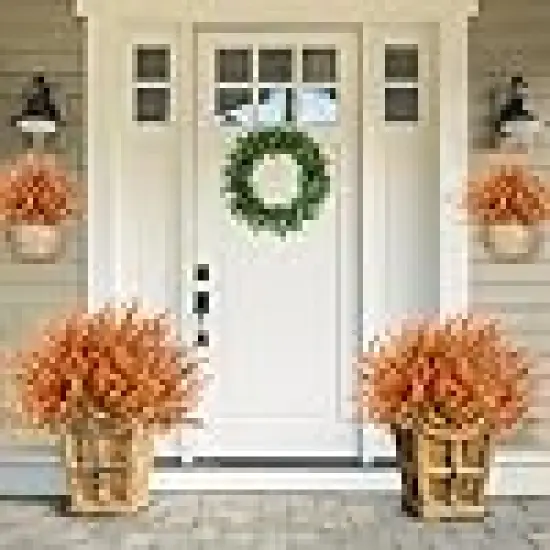 Artificial Eucalyptus Fall Plant Fake Bushes Boxwood Shrubs Outdoor {2}