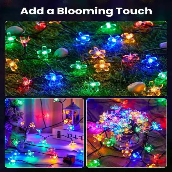Brightown 60 LED Flower Solar String Lights {2}