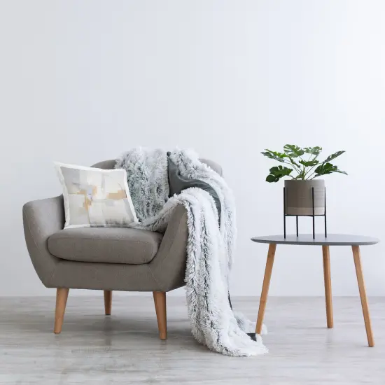 Stupell Industries Subtle Yellow Visionary Indoor Pillow, 18 x 7 x 18 {2}