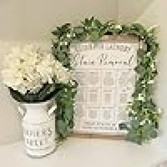 Artificial Eucalyptus Flowers Leaves Table Greenery Garland Wreath Vines {4}