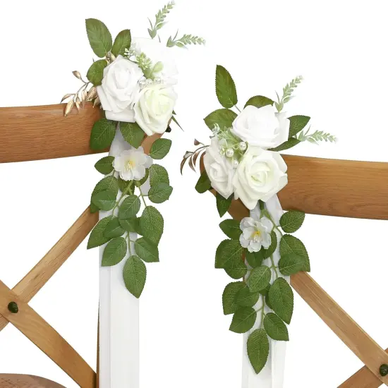 Flowers for Wedding Aisle Decor Church Pew Decorations {1}