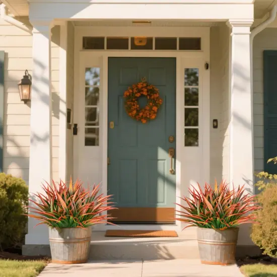 20 Pcs Fake Outdoor Plants Artificial Grass {3}