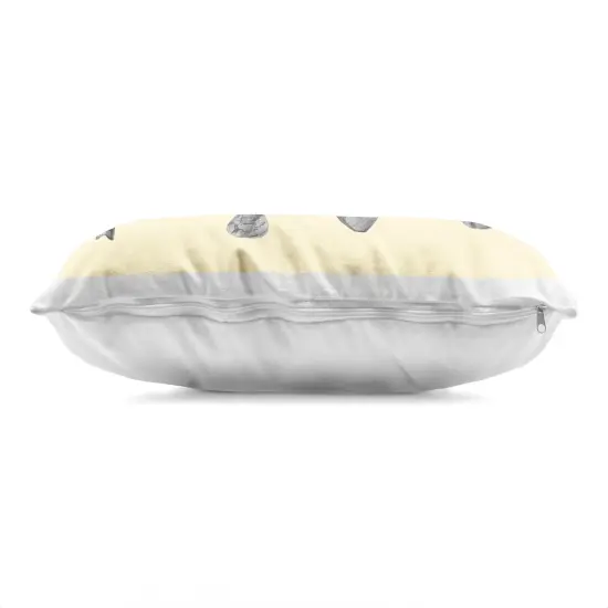 Stupell Industries Stepping Elephant in Sketched Style Indoor Pillow, 14 x 7 x 20 {3}