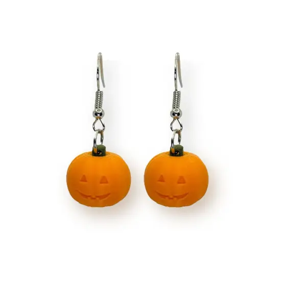 Halloween Jack-O-Lantern Earrings {1}