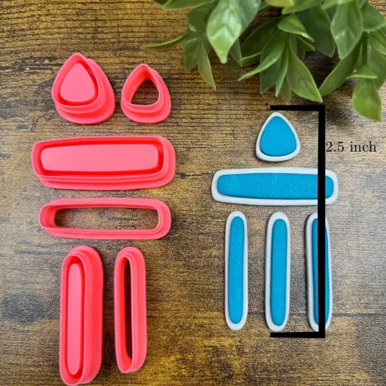 Organic Dangle Clay Cutter Set | Western Turqouise {2}