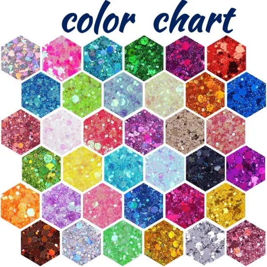 Multicolored Chunky & Fine Glitter Mix {3}