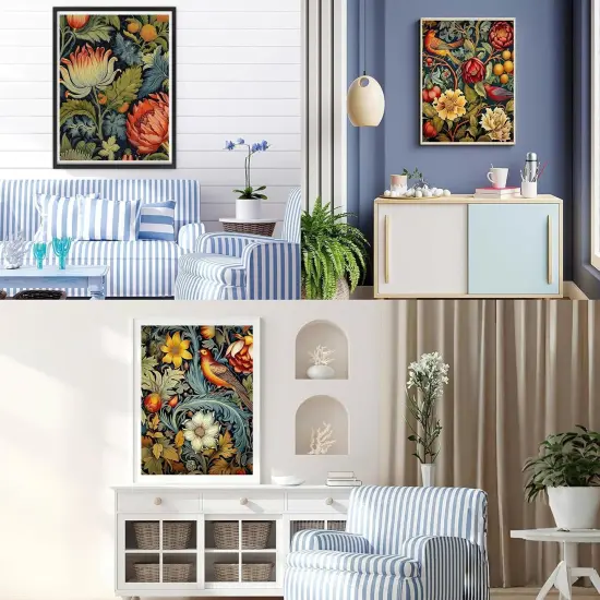 Diamond Art Kits for Adults - 3 Pack Vintage Flowers {3}