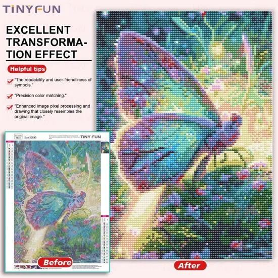 Diamond Painting Kits for Adults&Beginners DIY 5D Diamond Art Paint with Round Diamonds Full Drill Cow Gem Art Painting Kit for Home Wall Decor Gifts(12x16inch/30&times;40cm) {4}