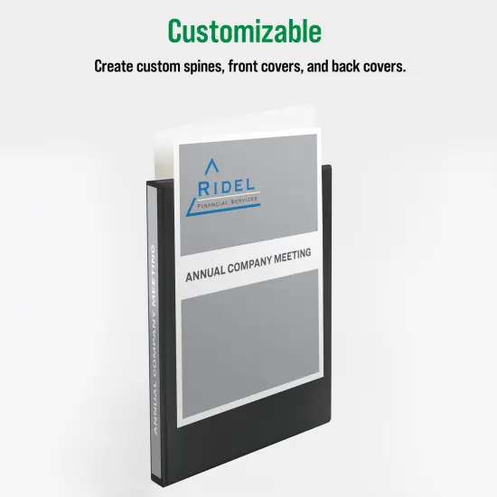 Office Essentials Economy View 3 Ring Binders, 0.5" Round Rings, 0.7" Spine, 100-Sheet Capacity, White Binders (12-Pack of 03422) {2}