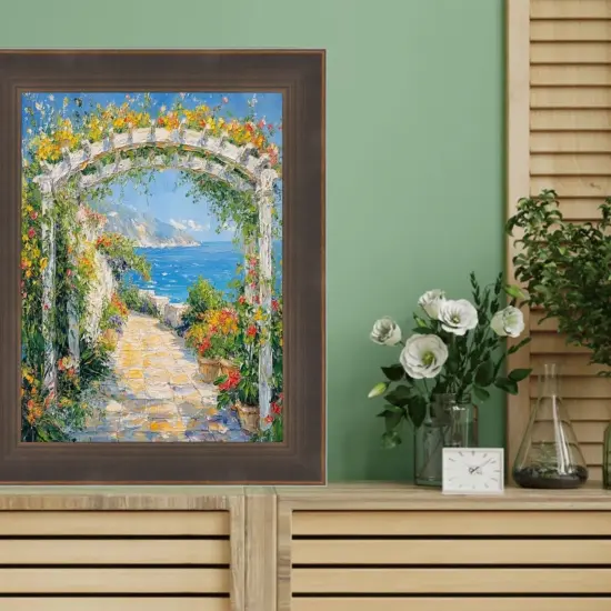 Vintage Bronze Scoop Antique Picture Frame 13x17 frame {5}