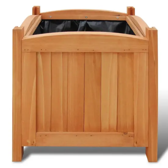 Wooden Raised Bed 11.8" x 11.8" x 11.8" Set of 2 {3}