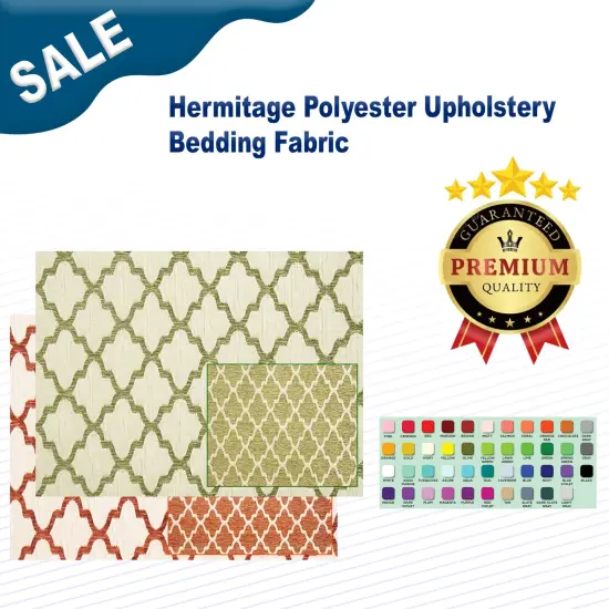 Hermitage Polyester Upholstery & Bedding Fabric Fawn {2}