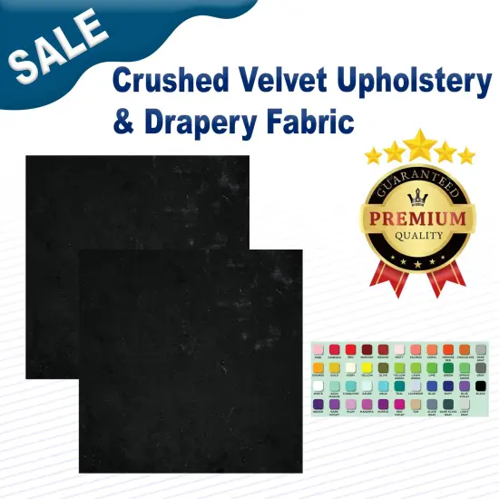 Crushed Velvet Upholstery & Drapery Fabric 55&Prime; Width Walnut {2}